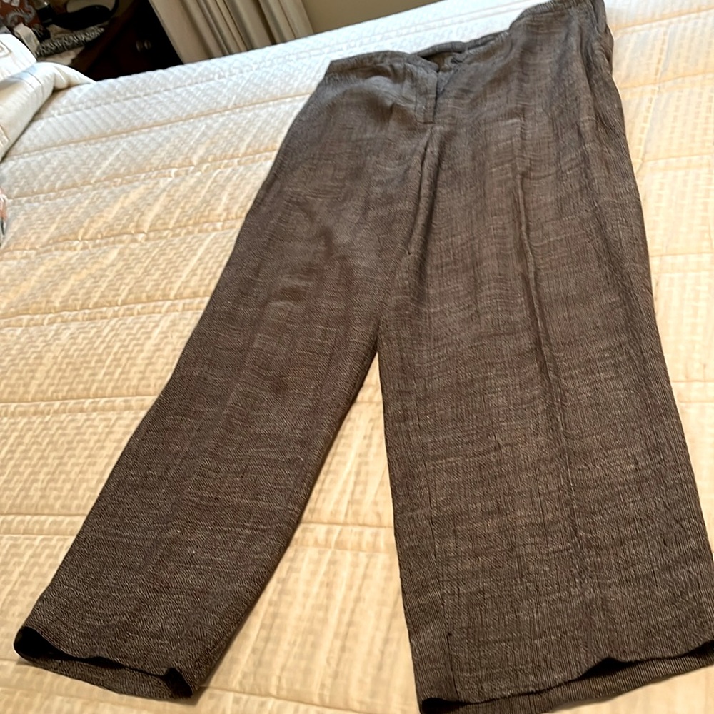 Eileen Fisher woven linen pants